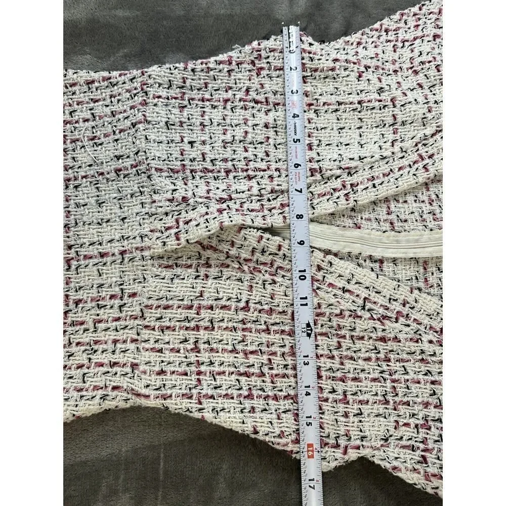 Zara Textured Weave Tweed Mini Dress sz Small - Picture 7 of 13